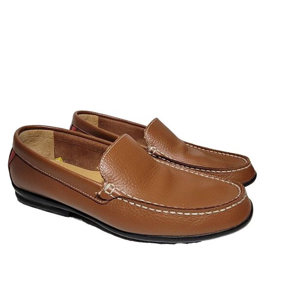 FootJoy FJ Golf Loafers Mens 8.5 W Wide‎ Club Casuals Brown Leather Shoes 79054 main image 5